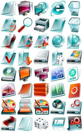 80 Icons Flash Live System (ico, png)