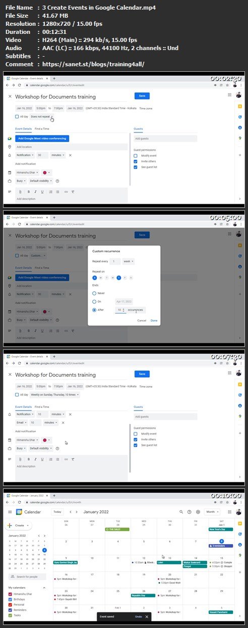 Download Learn Google Calendar Time Management And Scheduling 