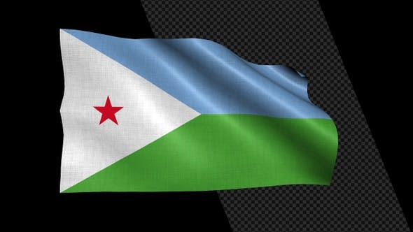 Videohive - Djibouti Flag - 36378380