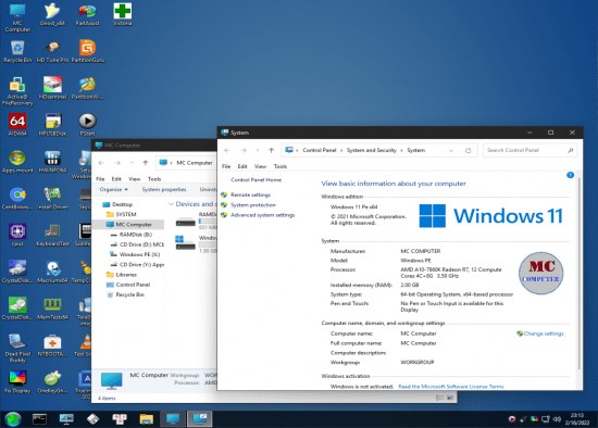 WinPE MCBoot VN Version 8.5.030222 2022
