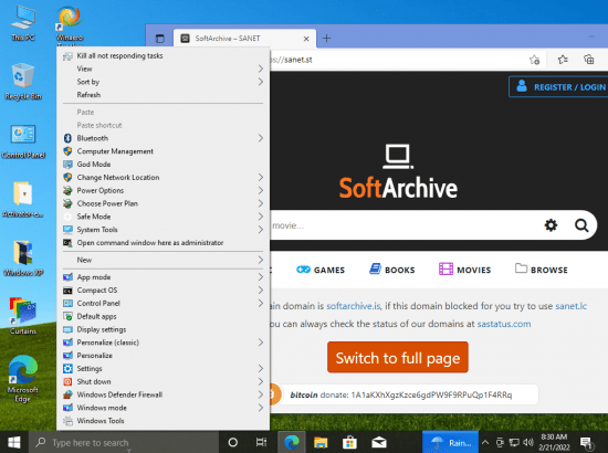 Windows XP Pro 10 21H2 Build 19044.1566 Compact x64 English PreActivated