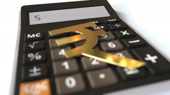 Videohive - SELL Text on Calculator Display and Rupee Currency Symbol - 36407133