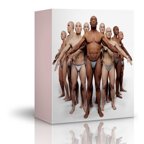 3D Scan Store - 10 x Animation Ready Body Scan Pack