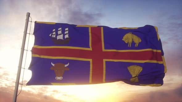 Videohive - Flag of the City of Adelaide in the State of South Australia - 36460058