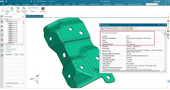 Siemens NX 1973 Build 4341 (NX 1953 Series)