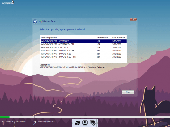 Windows 10 Pro Lite Version 20H1/20H2/21H1/21H2 AIO x64 2022