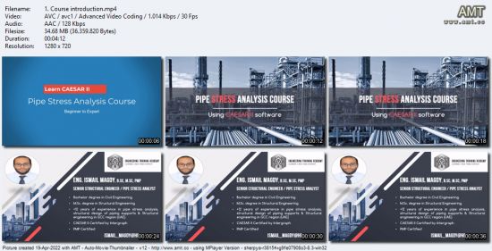 Learn CAESAR II : The complete pipe stress analysis course