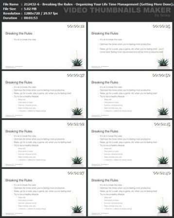 Organizing Your Life: Time Management (Getting More Done)