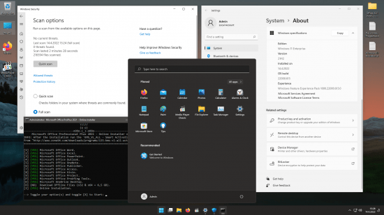 Windows 11 21H2 Build 22000.613 Non-TPM 2.0 Compliant 16in1 x64 Integral Edition English April 2022