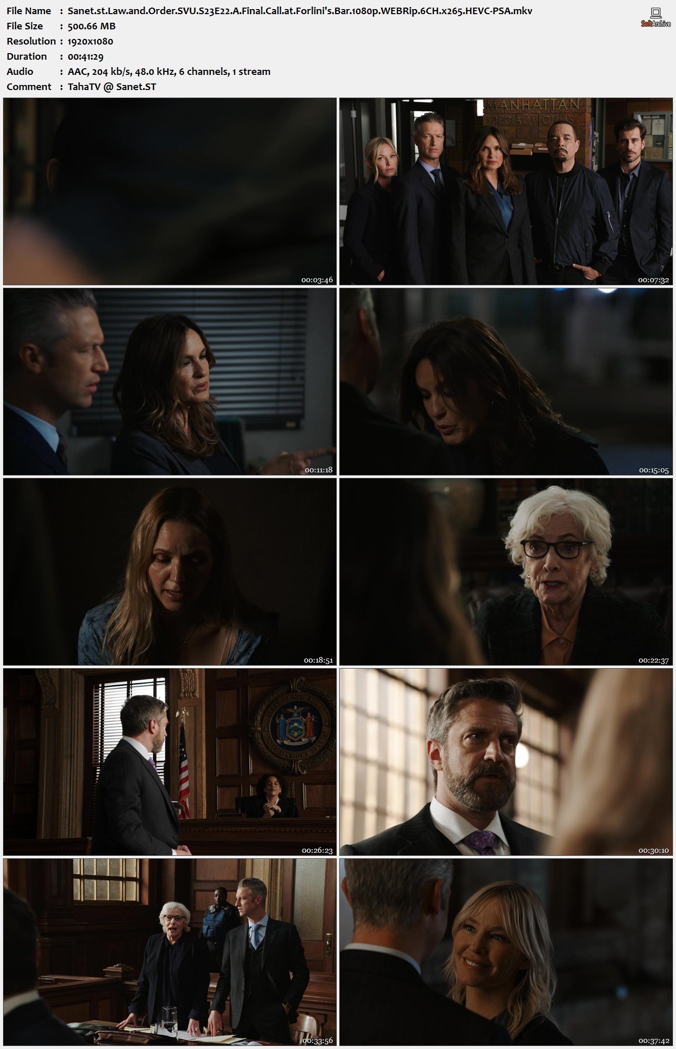 Law and Order SVU S23E22 A Final Call at Forlinis Bar 1080p WEBRip 6CH