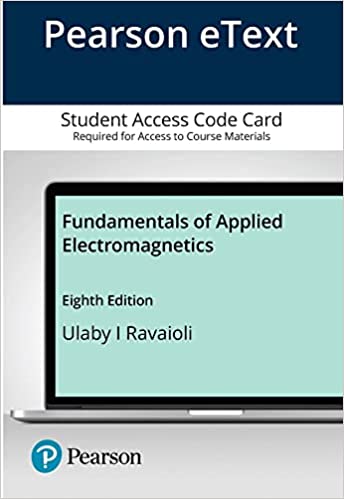 Pearson eText for Fundamentals of Applied Electromagnetics