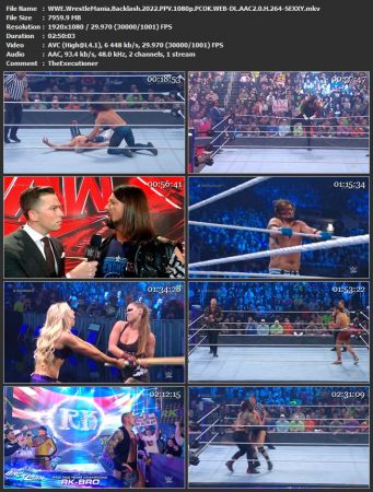 WWE WrestleMania Backlash 2022 1080p PCOK WEB-DL 264-SEXXY