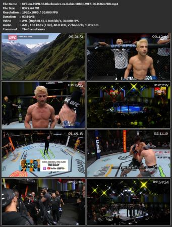 UFC on ESPN 36 Blachowicz vs Rakic 1080p WEB-DL H264 FBB