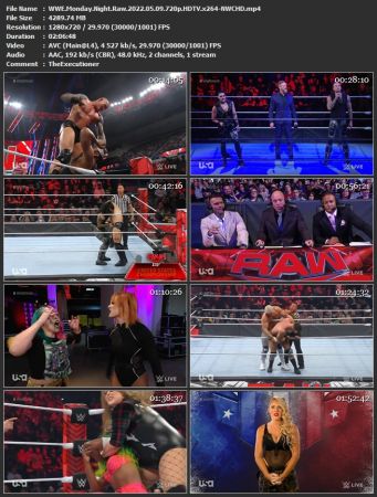 WWE Monday Night Raw 2022.05.09 720p HDTV x264-NWCHD