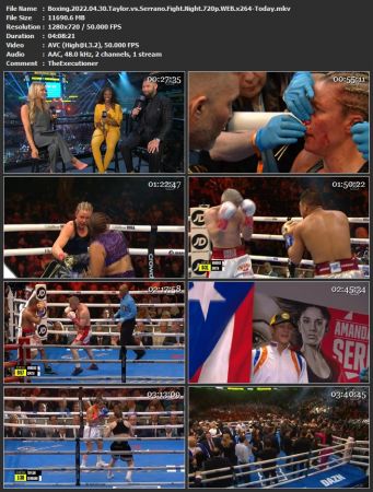 Boxing 2022 04 30 Taylor vs Serrano Fight Night 720p WEB x264-Today
