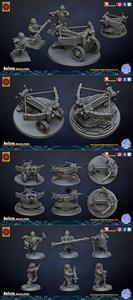 Print Ready 3D Model - Dragon's Lake Miniaturas - Ballista Dwarven Holds