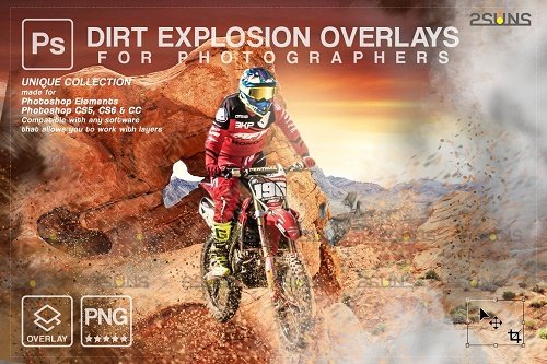 Dirt Explosion Photo Overlays Sports V3 - 7328703