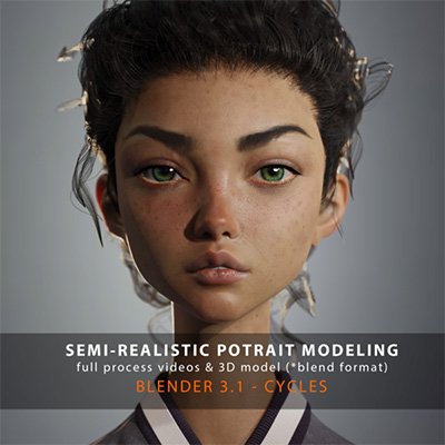 Gumroad - Semi-realistic potrait modeling - SoftArchive
