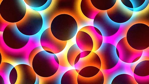 Videohive - Multicolor Circles Glowing Animation - 38060821