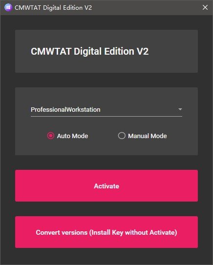 CMWTAT CloudMoe Windows 10 Activation Toolkit Digital Edition 2.5