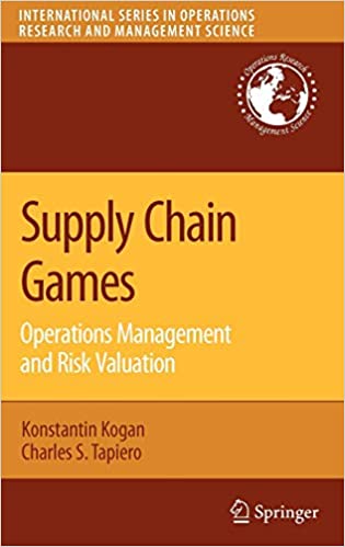 Supply Chain Games: Operations Management and Risk Valuation