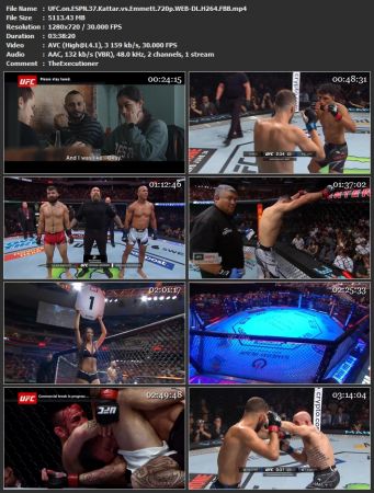 UFC on ESPN 37 Kattar vs Emmett 720p WEB-DL H264 FBB / 720p