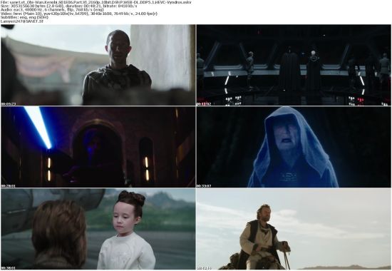 Obi-Wan Kenobi S01 2160p DSNP WEB-DL x265 HEVC 10bit DDP 5.1 Vyndros