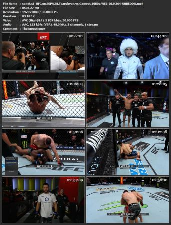  UFC on ESPN 38 Tsarukyan vs Gamrot 1080p WEB-DL H264-SHREDDiE