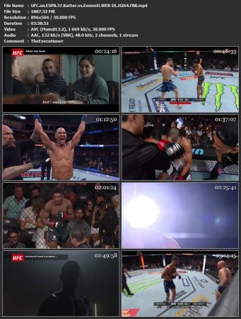 UFC on ESPN 37 Kattar vs Emmett WEB-DL H264 FBB