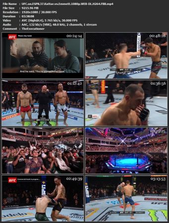 UFC on ESPN 37 Kattar vs Emmett 1080p WEB-DL H264 FBB / 720p