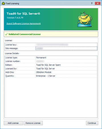 Toad for SQL Server 7.4.0.79 Xpert Edition (x86 / x64)