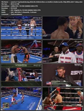 Top Rank Boxing 2022.06.18 Beterbiev vs Smith Jr Undercards 720p WEB x264-Today