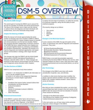 DSM-5 Overview (Speedy Study Guides)