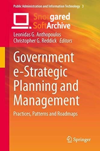Government e-Strategic Planning and Management: Practices, Patterns and Roadmaps
