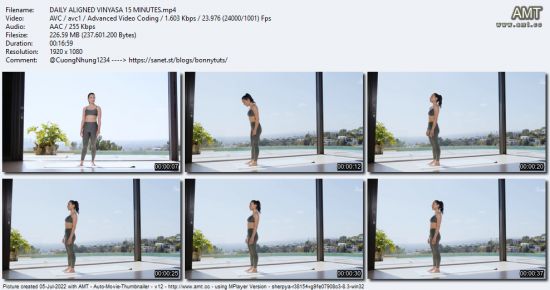 AloMoves - Daily Aligned Vinyasa: 15 Minutes