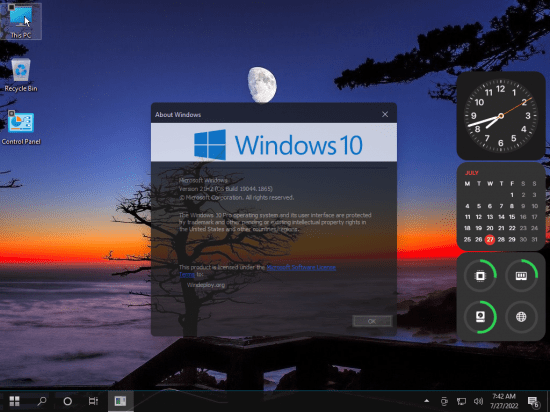 Windows Black 10 21H2 Build 19044.1865 x64 + Microsoft Office LTSC 2021 Pro Plus July 2022 Pre-Activated