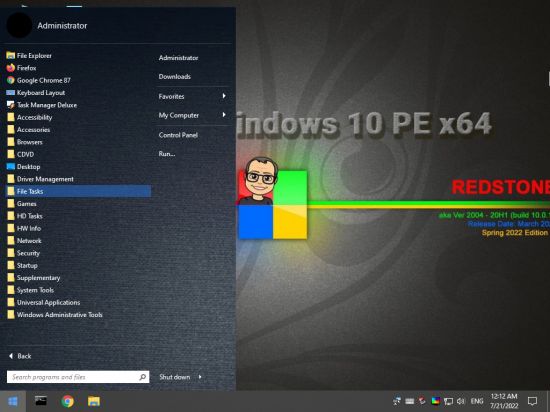 Gandalf’s Windows 10PE x64 20H1 build 19041 Spring 2022 Edition