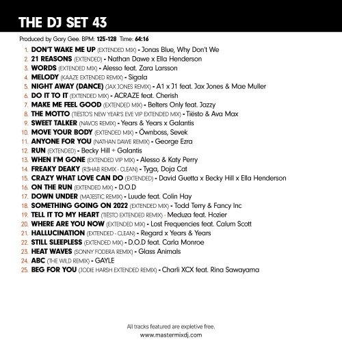 VA - Mastermix Grandmaster 2022 Part 1 &amp; The DJ Set 43 (2022)