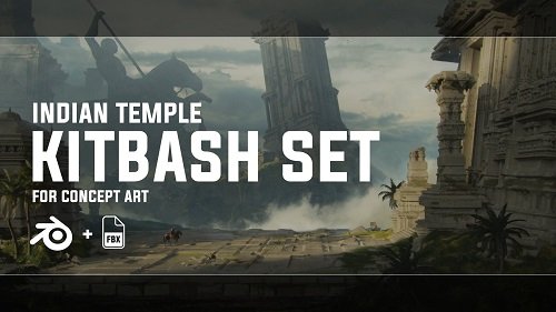 Indian Temple - Kitbash Set