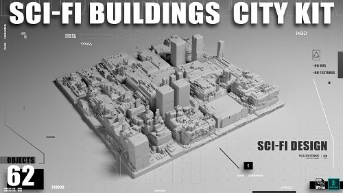 Sci-Fi Buildings City Kit