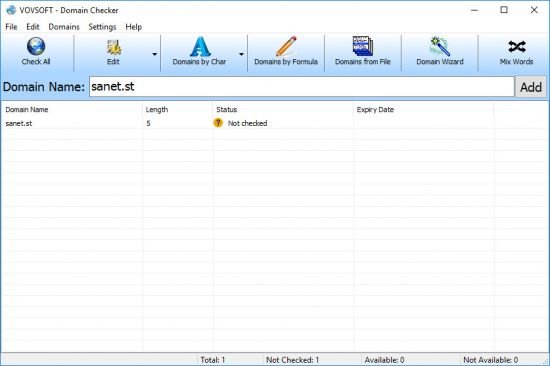VovSoft Domain Checker 7.5