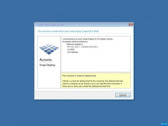 Acronis Snap Deploy 6.0.3900 Update 1 BootCD