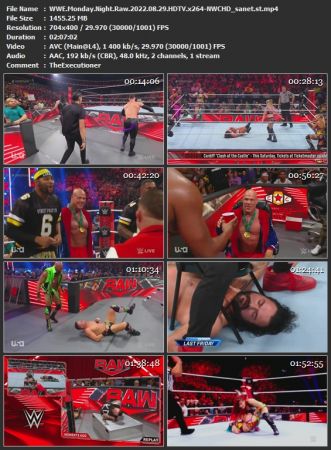 WWE Monday Night Raw 2022.08.29 HDTV x264-NWCHD
