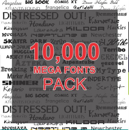 10.000+ Fonts Collection