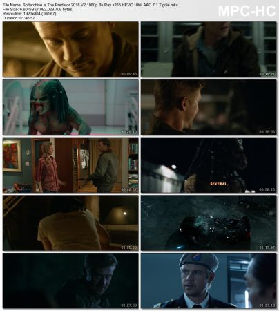 The Predator 2018 V2 1080p BluRay x265 HEVC 10bit AAC 7.1 Tigole