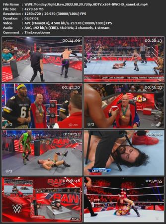 WWE Monday Night Raw 2022.08.29 720p HDTV x264-NWCHD