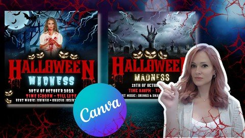 Halloween Promo Poster Design on Canva.