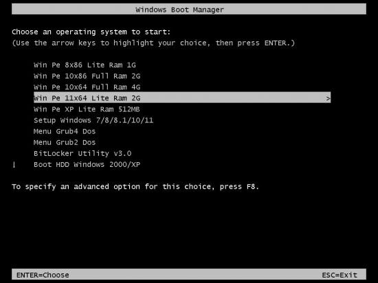 WinPE MCBoot VN Version 9.2.180922