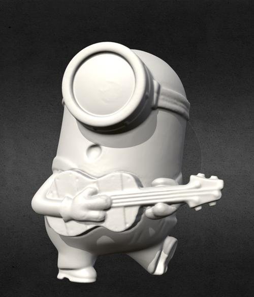 Scanned Guitar Playing Minion – 3D Print - SoftArchive