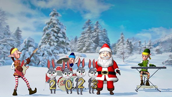 Happy New Year and Merry Christmas 2023 - 4K